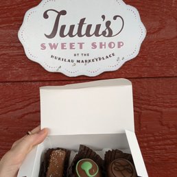 Sea salt caramel, Swiss mint, and latte chocolate Sea salt caramel, Swiss mint, and latte chocolate