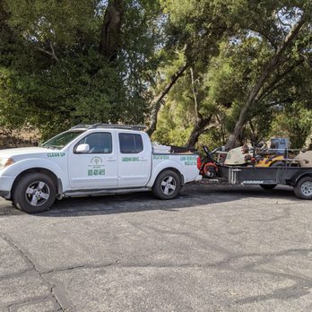 Polo's Gardening - a truck with a trailer attached to it - Gardeners Near Me Polo's Gardening - a truck with a trailer attached to it - Gardeners Near Me