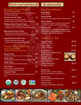 Menu photo 7 Cafe Moulin Pittsburgh, PA