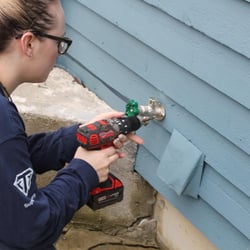 Fossati Plumbing & Heating - 3rd Generation. She works full time in the office but sometimes she likes to get her hands a little dirty!!...