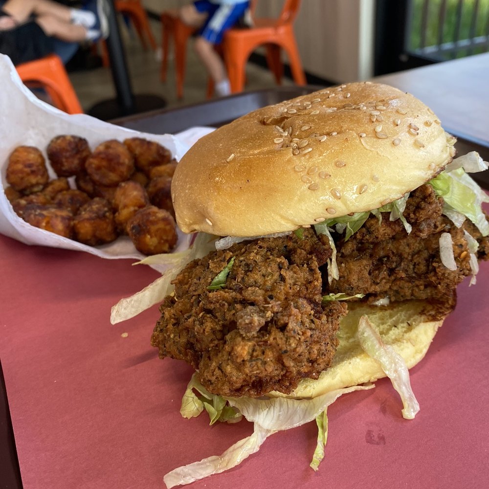 Hi Pointe Drive In - O'Fallon - Sweet potato tots and chicken sandwich - Burgers Near Me - O'Fallon, Illinois Hi Pointe Drive In - O'Fallon - Sweet potato tots and chicken sandwich - Burgers Near Me - O'Fallon, Illinois