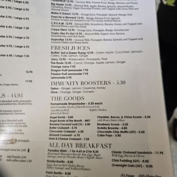 The Seed - Menu - Coffee & Tea Near Me - Coconut Creek, Florida
