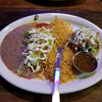 Cocina Village - 2 combo plate. Carne asada sope and enchilada with rice and beans - Mexican Near Me - Fresno, California Cocina Village - 2 combo plate. Carne asada sope and enchilada with rice and beans - Mexican Near Me - Fresno, California