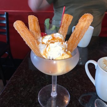 E B Latin Bistro - Churros a la mode!!!! Thank you, Mr John!!! - Cuban Near Me - Plano, Texas