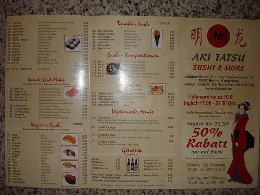 Menu photo 3 Aki Tatsu Berlin, BE