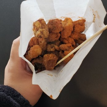 Tapioca Express - popcorn chicken, 4/5 spicy level (with some extra chili sprinkled on) there was fried basil in here too, but it mostly fell to the bottom - Bubble Tea Near Me - Fremont, California Tapioca Express - popcorn chicken, 4/5 spicy level (with some extra chili sprinkled on) there was fried basil in here too, but it mostly fell to the bottom - Bubble Tea Near Me - Fremont, California