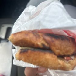 Dunkin' - Very burnt and uncooked but forced to eat in hunger.