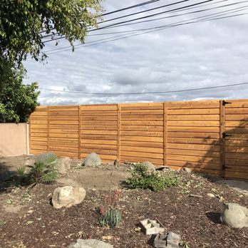 Hammerhead Woodworking - Completed cedar fence by Julian - Fences & Gates Near Me