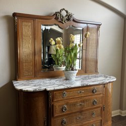 Austin Capital Estate Sales - Antique Marble top dresser