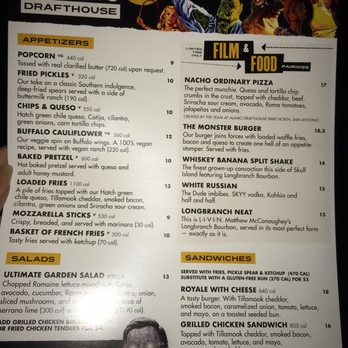 Alamo Drafthouse - Limited menu side 1 as of 05.30.21 - Cinema Near Me - Brooklyn, New York