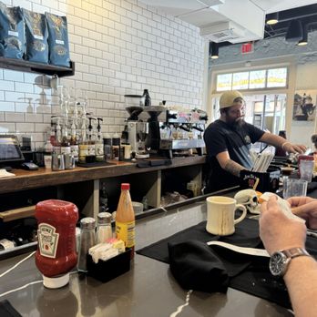 Cafe Fleur De Lis - Seated at the bar. Friendly service. - Coffee & Tea Near Me - New Orleans, Louisiana