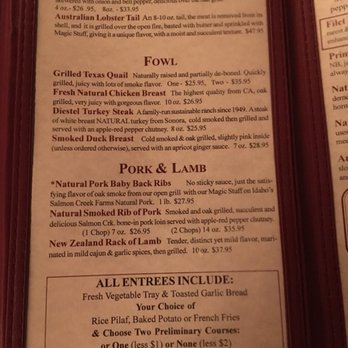 The Hitching Post 2 - Menu as of 3/2018. - Steakhouses Near Me - Buellton, California The Hitching Post 2 - Menu as of 3/2018. - Steakhouses Near Me - Buellton, California