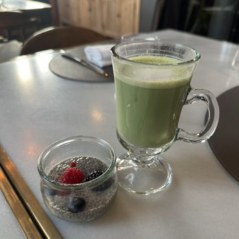 The Principal Madrid - Matcha and chia pudding at breakfast - Hotels Near Me - Madrid, M