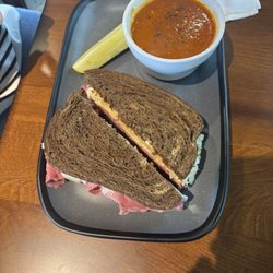 The Brownsville Deli - Reuben and roasted tomato soup