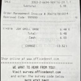 Printed total 3 papers, charged me $5.48 Printed total 3 papers, charged me $5.48