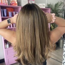 My after photo! Partial Balayage, glaze, and cut.