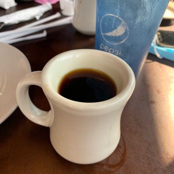 The Gumbo Diner - Coffee at gumbo diner. Can't wait to dig into the shrimp and grits !!! - Seafood Near Me - Galveston, Texas
