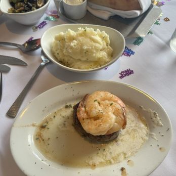 Ruth's Chris Steak House - PETITE FILET & SHRIMP* GARLIC MASHED - Steakhouses Near Me - Jacksonville, Florida Ruth's Chris Steak House - PETITE FILET & SHRIMP* GARLIC MASHED - Steakhouses Near Me - Jacksonville, Florida