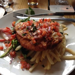 Miranda Hotel - Chicken parmigiana with chips and salad