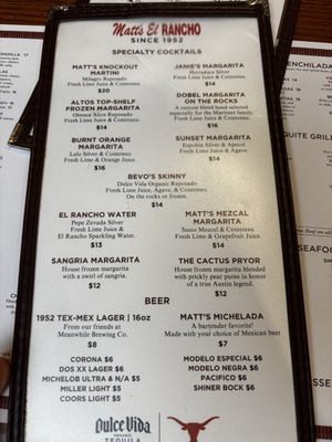 Menu photo 6 Matt's El Rancho Austin, TX Menu photo 6 Matt's El Rancho Austin, TX