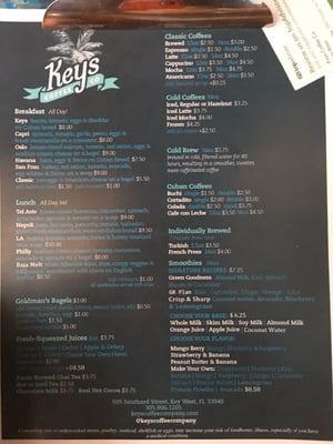 Menu photo 8 Keys Coffee Key West, FL Menu photo 8 Keys Coffee Key West, FL