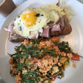 Copa Vida - Croque Madame with arugula couscous - New American Near Me - Pasadena, California Copa Vida - Croque Madame with arugula couscous - New American Near Me - Pasadena, California