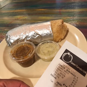 Green Tomato Grill - Blackened Calamari Burrito - New American Near Me - Brea, California