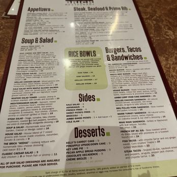 Brick Restaurant - Menu - New American Near Me - Jacksonville, Florida