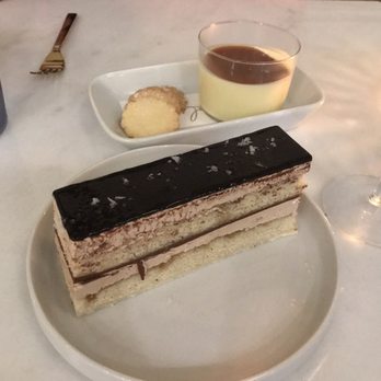 Jolie Restaurant - Gateau Opera (cake) and Pot De Creme - French Near Me - Raleigh, North Carolina Jolie Restaurant - Gateau Opera (cake) and Pot De Creme - French Near Me - Raleigh, North Carolina