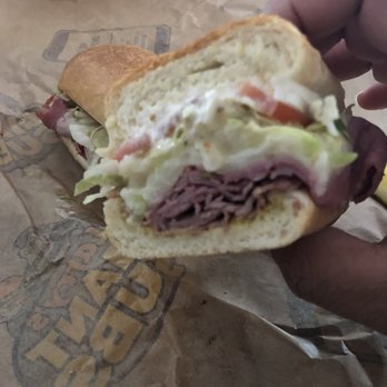 Larrys Giant Subs - Corned Beef Sub all dressed up $8.99 I think - Sandwiches Near Me - Jacksonville Beach, Florida Larrys Giant Subs - Corned Beef Sub all dressed up $8.99 I think - Sandwiches Near Me - Jacksonville Beach, Florida