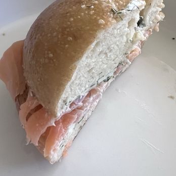 Know Good - Another salted rosemary bagel sandwich, this one with capers, lox, and the most amazing cream cheese - Breakfast & Brunch Near Me - Omaha, Nebraska
