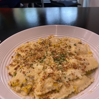 The Sauce Pasta Cafe - Featured special pasta, corn, Brie and prosciutto ravioli, the best!! - Italian Near Me - Vancouver, British Columbia The Sauce Pasta Cafe - Featured special pasta, corn, Brie and prosciutto ravioli, the best!! - Italian Near Me - Vancouver, British Columbia
