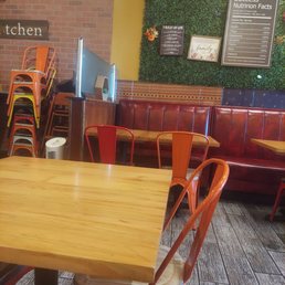 Inside seating area