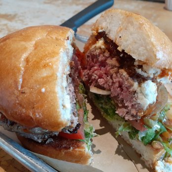 Hopdoddy Burger Bar - Buffalo Bill (bison) burger - Burgers Near Me - College Station, Texas Hopdoddy Burger Bar - Buffalo Bill (bison) burger - Burgers Near Me - College Station, Texas