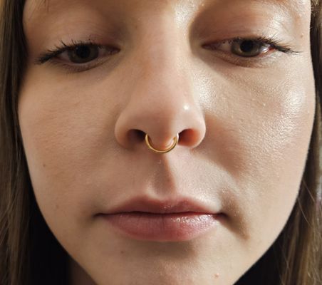 Septum Piercings - At Ritualistics, we specialize in beautiful and safe septum piercings. Starting at $80 with a captive bead ring or $115 with a circular barbell, each piercing includes professional jewelry, aftercare instructions, and a follow-up appointment. Our skilled team ensures a comfortable and clean experience. Whether you're looking for a subtle style or a bold statement, we have options to suit your personal taste. Trust us for a top-notch piercing experience. Book today! Septum Piercings - At Ritualistics, we specialize in beautiful and safe septum piercings. Starting at $80 with a captive bead ring or $115 with a circular barbell, each piercing includes professional jewelry, aftercare instructions, and a follow-up appointment. Our skilled team ensures a comfortable and clean experience. Whether you're looking for a subtle style or a bold statement, we have options to suit your personal taste. Trust us for a top-notch piercing experience. Book today!