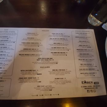 Ember Woodfire Grill - Menu - New American Near Me - Livonia, New York