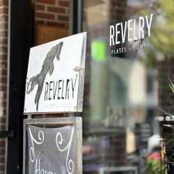 Revelry - Front door of restaurant