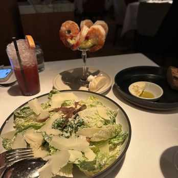 Elisa - Caesar salad and shrimp cocktail - Steakhouses Near Me - Vancouver, British Columbia Elisa - Caesar salad and shrimp cocktail - Steakhouses Near Me - Vancouver, British Columbia