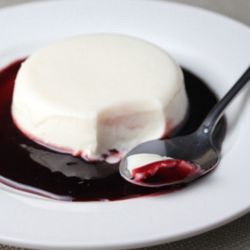 Monstros Sub Shop - Panna Cotta with Berry Coulis