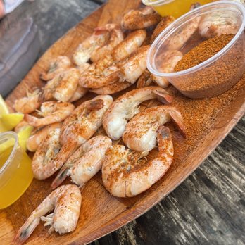 The Wharf - Old Bay Peel & Eat Shrimp - Seafood Near Me - St Pete Beach, Florida