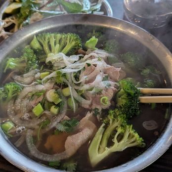 Viet Taste - #37 pho tai nam ($12) with added broccoli ($2.75). - Vietnamese Near Me - Norridge, Illinois Viet Taste - #37 pho tai nam ($12) with added broccoli ($2.75). - Vietnamese Near Me - Norridge, Illinois