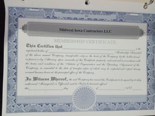 Midwest Iowa Contractors Logo