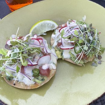 Cantina Beach - Tuna tostada -lacked fish lol - Mexican Near Me - Key Biscayne, Florida