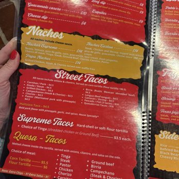 Tacos Don Pablo - Menu 1/26 - Mexican Near Me - Plainfield, Indiana