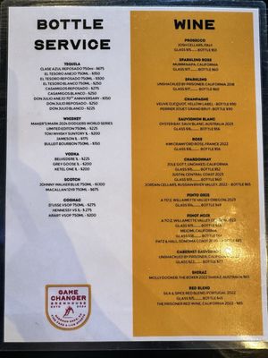 Menu photo 6 Game Changer Brewhouse Sherman oaks, CA