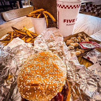 Five Guys - TWENTY-SEVEN bucks at FIVE Guys! - Burgers Near Me - Mountain View, California