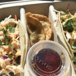 Tokyo Tacos and Pot Stickers (gyoza dipping sauce.)...