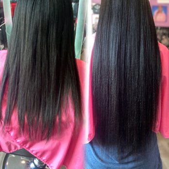 Dina Divine - 30" inch kinky straight I-tips - Hair Stylists Near Me - Orlando, Florida