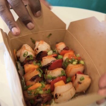 Coco Bay Kitchen & Tea House - Pineapple Skewers with pork - Bubble Tea Near Me - Waldorf, Maryland