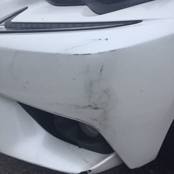 Body and Paint By Jeff - Before photo of front bumper damage . - Body Shops Near Me - Oxnard, California